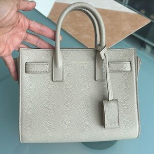 Sac Du Jor Calfskin Top Handle beautiful, neutral color